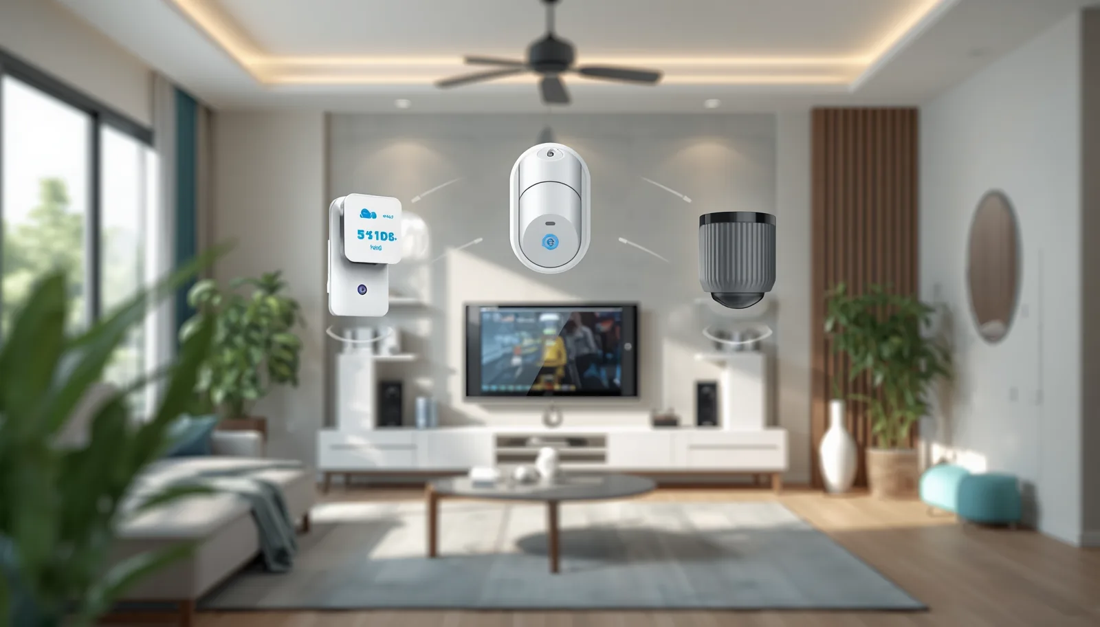 Năm nhóm thiết bị smart home cốt lõi: đèn, cảm biến, ổ cắm, camera, khóa cửa